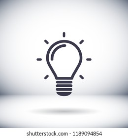 lightbulb icon 10 EPS