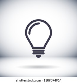 lightbulb icon 10 EPS