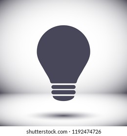 lightbulb icon 10 EPS