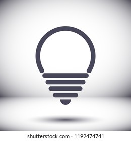 lightbulb icon 10 EPS