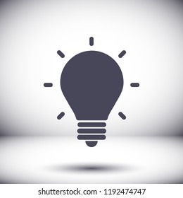 lightbulb icon 10 EPS
