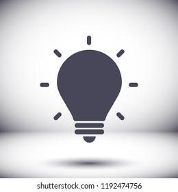 lightbulb icon 10 EPS