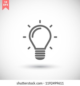 lightbulb icon 10 EPS