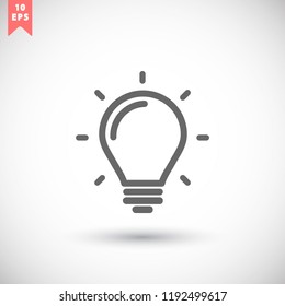 lightbulb icon 10 EPS