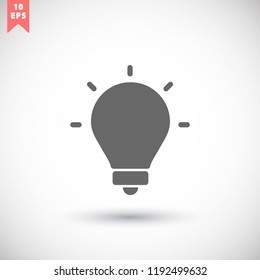 lightbulb icon 10 EPS