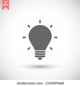 lightbulb icon 10 EPS