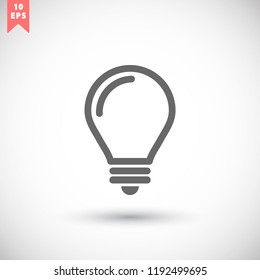 lightbulb icon 10 EPS