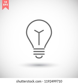 lightbulb icon 10 EPS