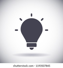 lightbulb icon 10 EPS