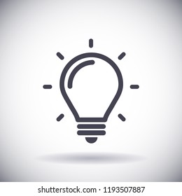 lightbulb icon 10 EPS