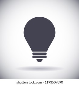 lightbulb icon 10 EPS