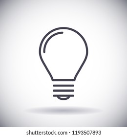 lightbulb icon 10 EPS