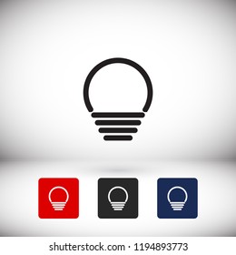 lightbulb icon 10 EPS