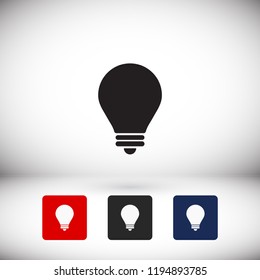 lightbulb icon 10 EPS