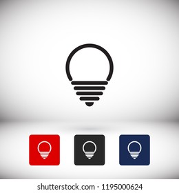 lightbulb icon 10 EPS