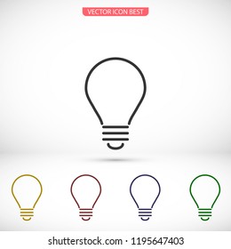 lightbulb icon 10 EPS
