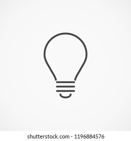 lightbulb icon 10 EPS