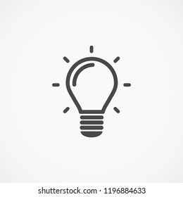 lightbulb icon 10 EPS