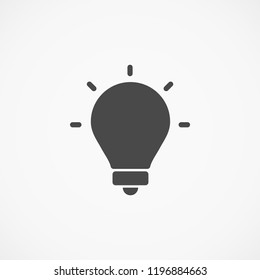 lightbulb icon 10 EPS