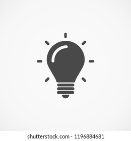 lightbulb icon 10 EPS