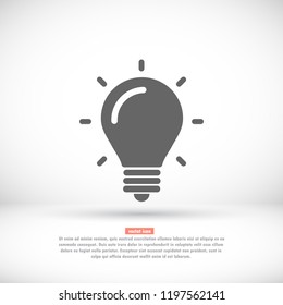 lightbulb icon 10 EPS