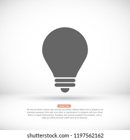 lightbulb icon 10 EPS