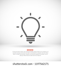 lightbulb icon 10 EPS