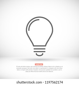 lightbulb icon 10 EPS