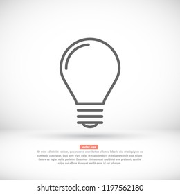 lightbulb icon 10 EPS