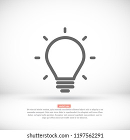 lightbulb icon 10 EPS