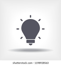 lightbulb icon 10 EPS
