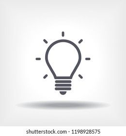 lightbulb icon 10 EPS