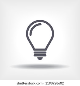 lightbulb icon 10 EPS