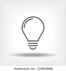 lightbulb icon 10 EPS