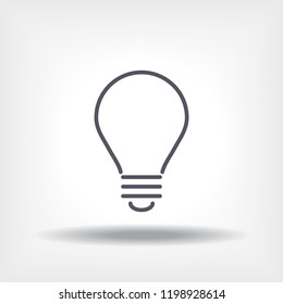 lightbulb icon 10 EPS