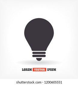 lightbulb icon 10 EPS