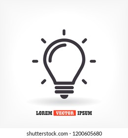 lightbulb icon 10 EPS