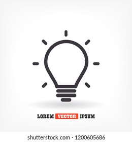 lightbulb icon 10 EPS