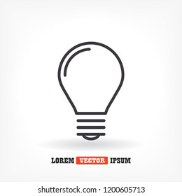 lightbulb icon 10 EPS