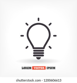 lightbulb icon 10 EPS