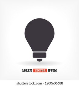 lightbulb icon 10 EPS