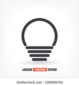 lightbulb icon 10 EPS