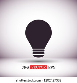 lightbulb icon 10 EPS