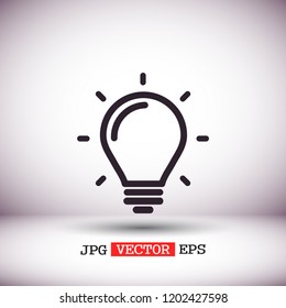 lightbulb icon 10 EPS