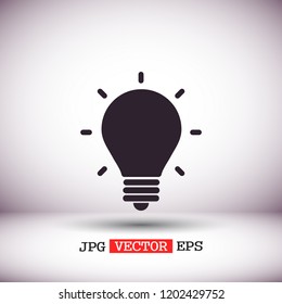 lightbulb icon 10 EPS
