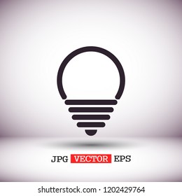 lightbulb icon 10 EPS