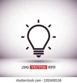 lightbulb icon 10 EPS