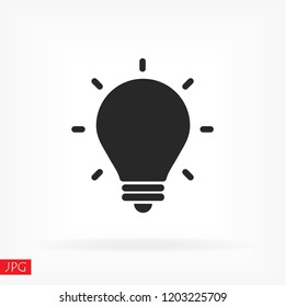 lightbulb icon 10 EPS