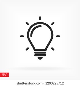 lightbulb icon 10 EPS
