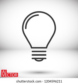 lightbulb icon 10 EPS